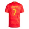 Virallinen Fanipaita Espanja Alvaro Morata 7 Kotipelipaita Euro 2024 - Lasten